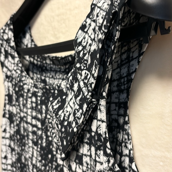 Juffrouw Jansen Amsterdam-Dress Abstract Blk Wht - Picture 2 of 5